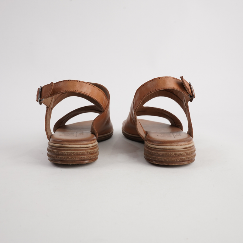 Mikey Coconut Leather Sandals