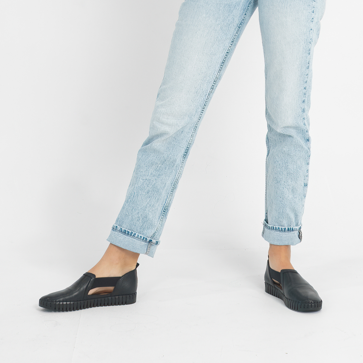 Harmless Black/ Black Sole Leather Sneakers - DJANGO AND JULIETTE | Shouz