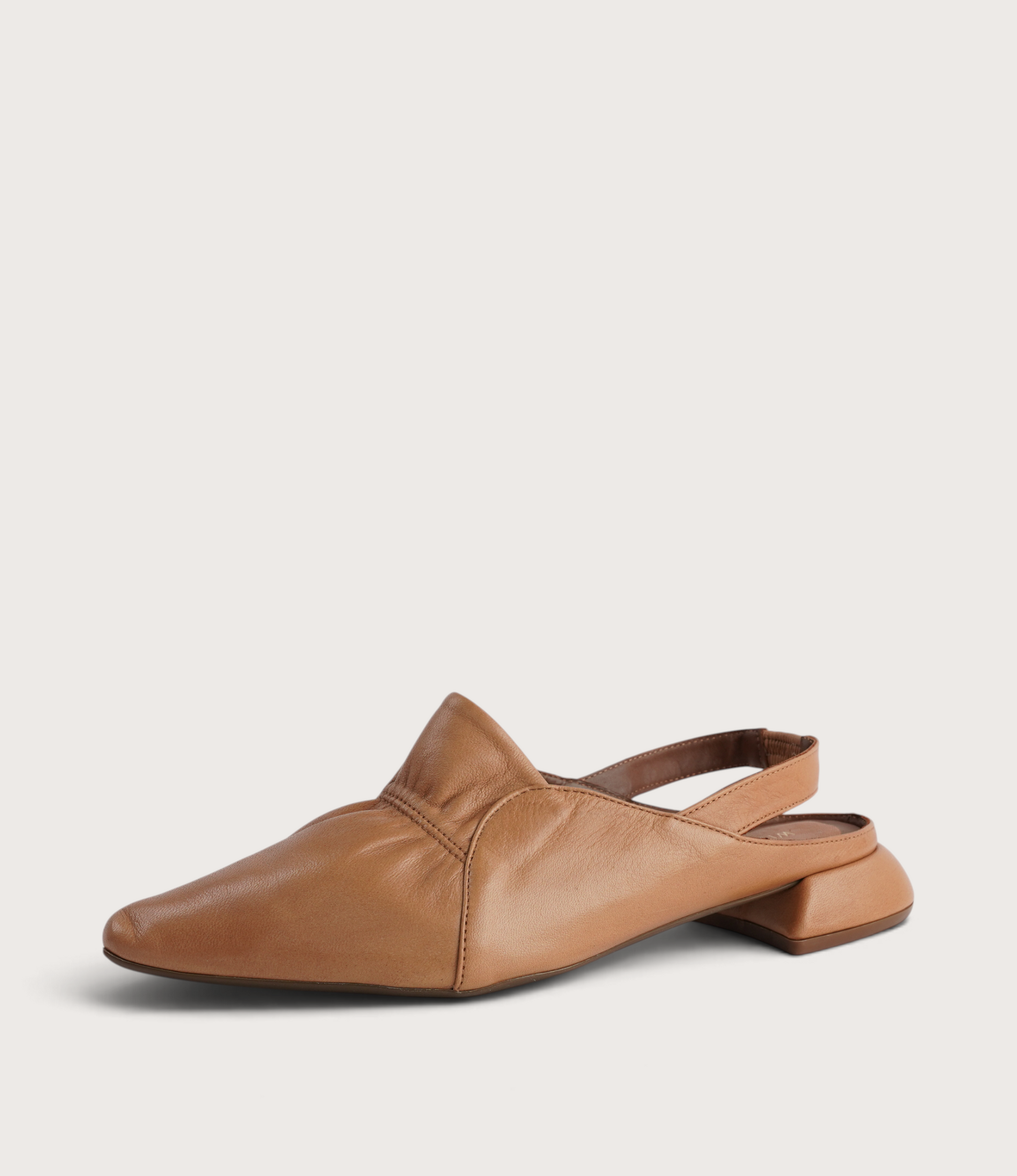 Valora Tan Leather Flats