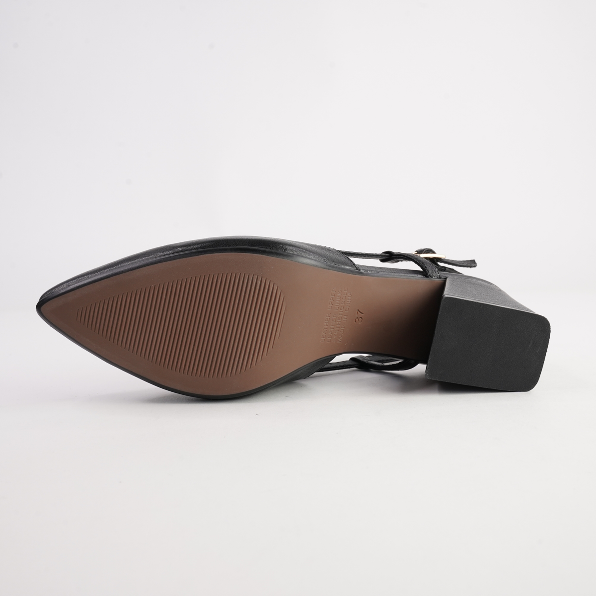 Millso Black Leather Heels - DJANGO AND JULIETTE | Shouz