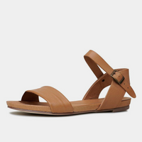 Jinnit Tan Leather Sandals