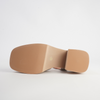Jemi Beige And Gold Wash Leather Heels