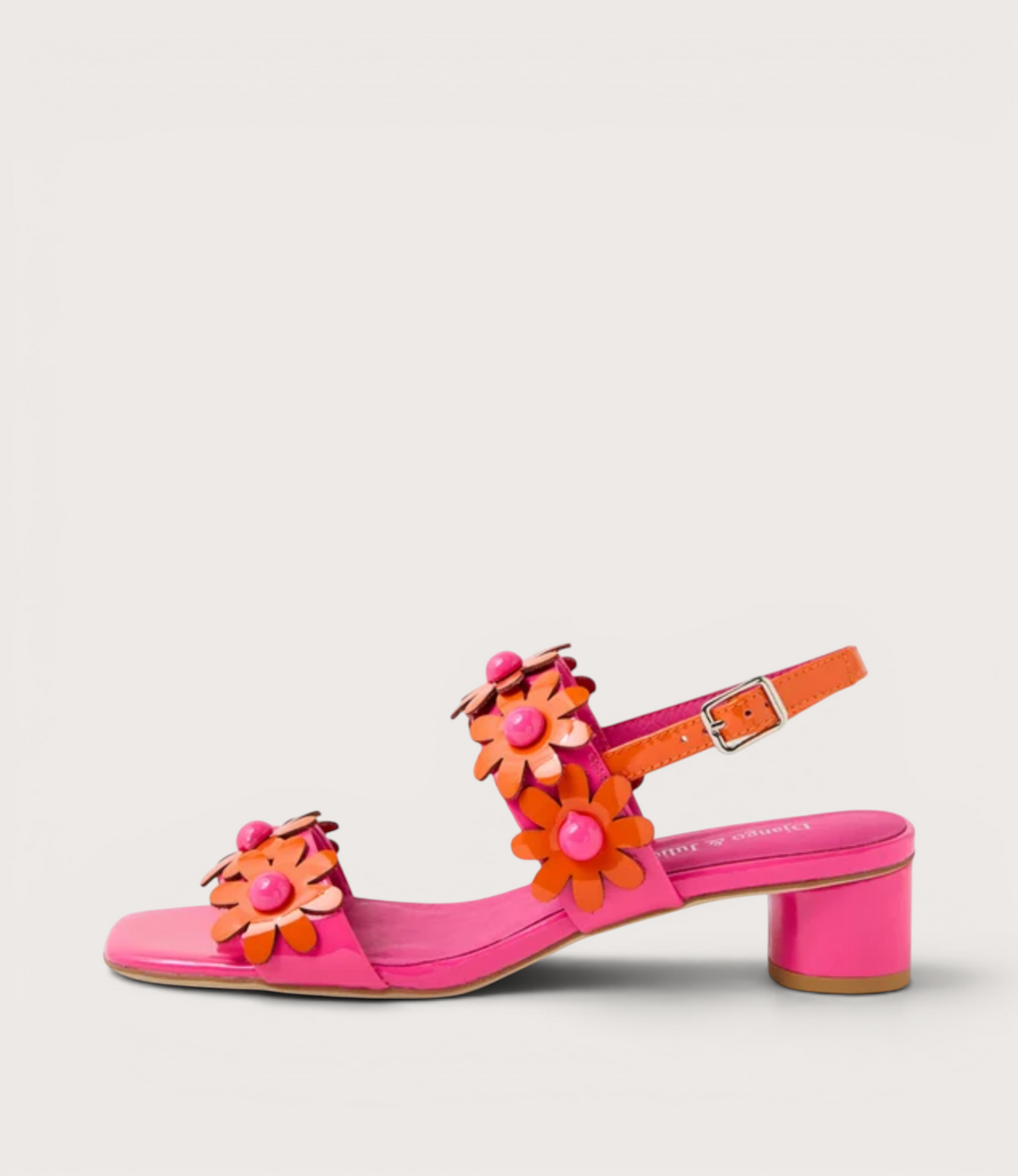 Hatsyl Fuschia/Orange Patent Heels