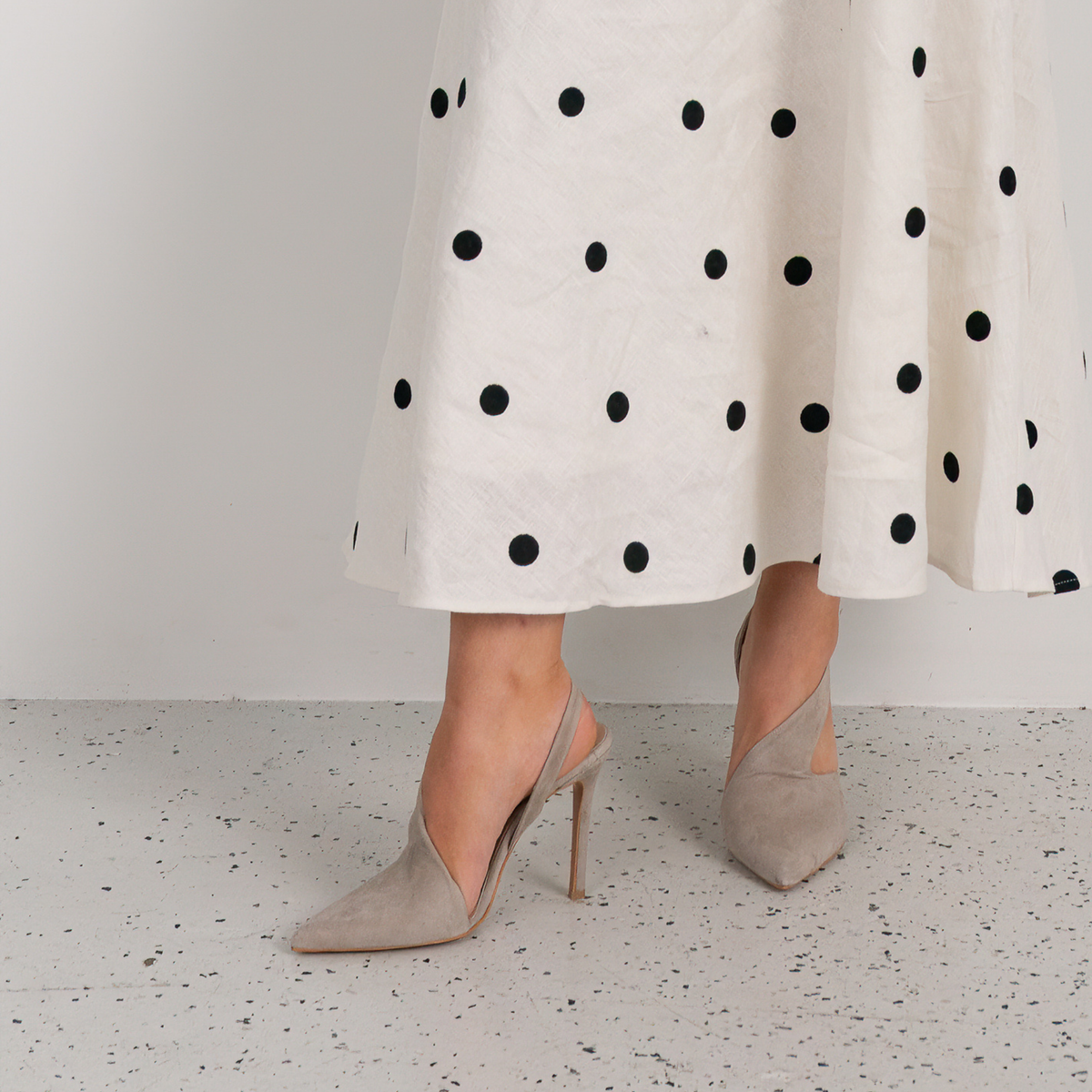 Serena Mink Suede Heels - WITH GRACE | Shouz