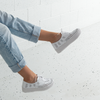Brodies White Leather Sneakers