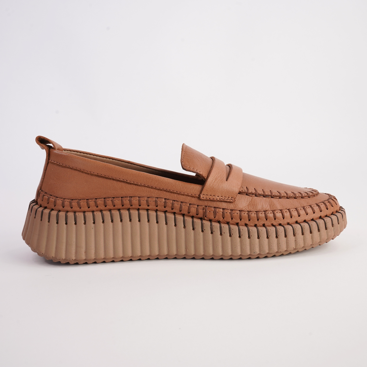 Venice Coconut Leather Loafers - SALA | Shouz