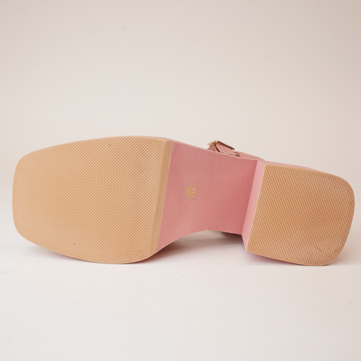 Jemi Pretty Pink Leather Heels - DJANGO AND JULIETTE | Shouz