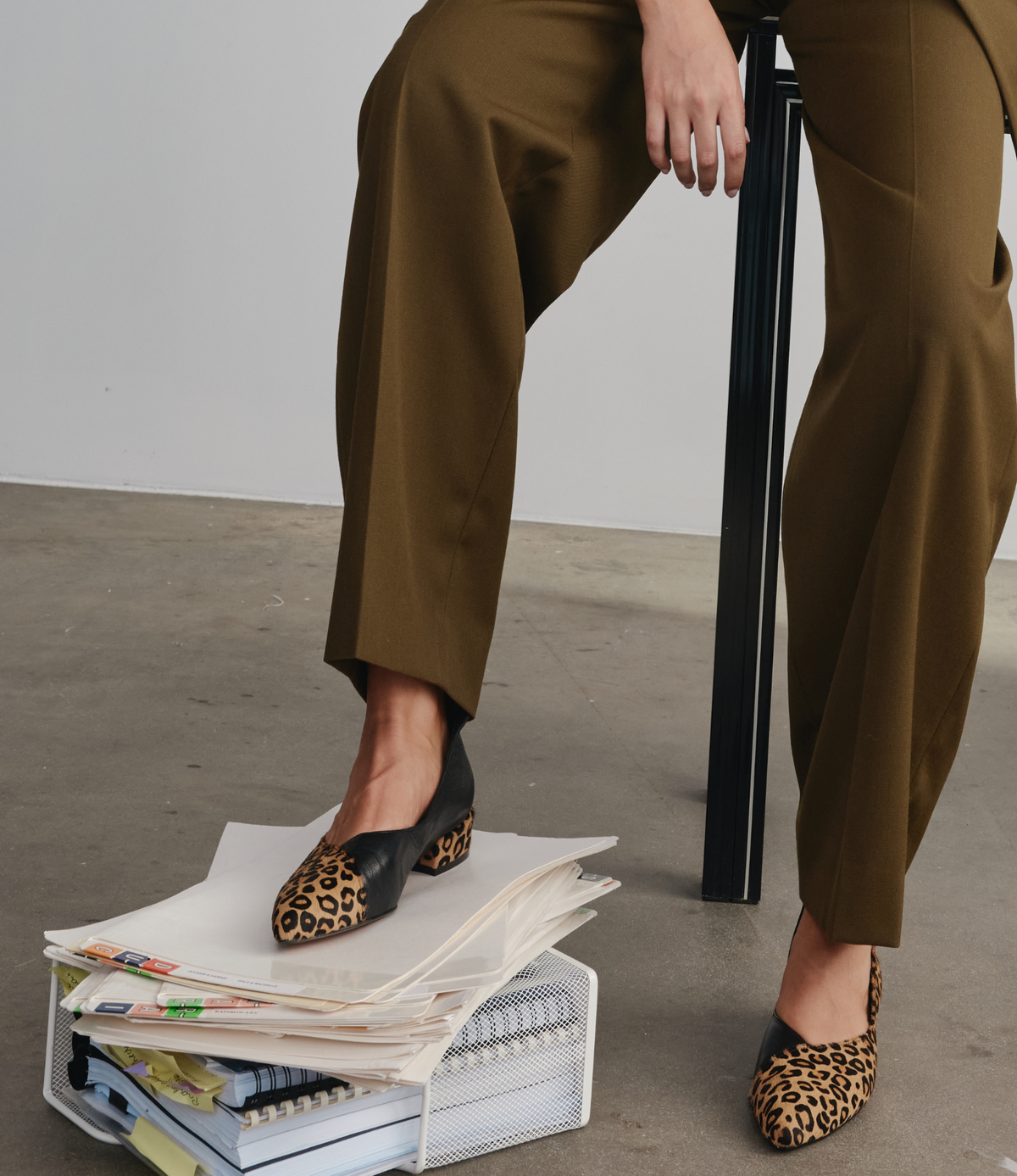 Ewa Light Tan Leopard Pony Leather Ballet Flats - DJANGO AND JULIETTE | Shouz