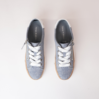 Torayne Blue Denim Leather Sneakers