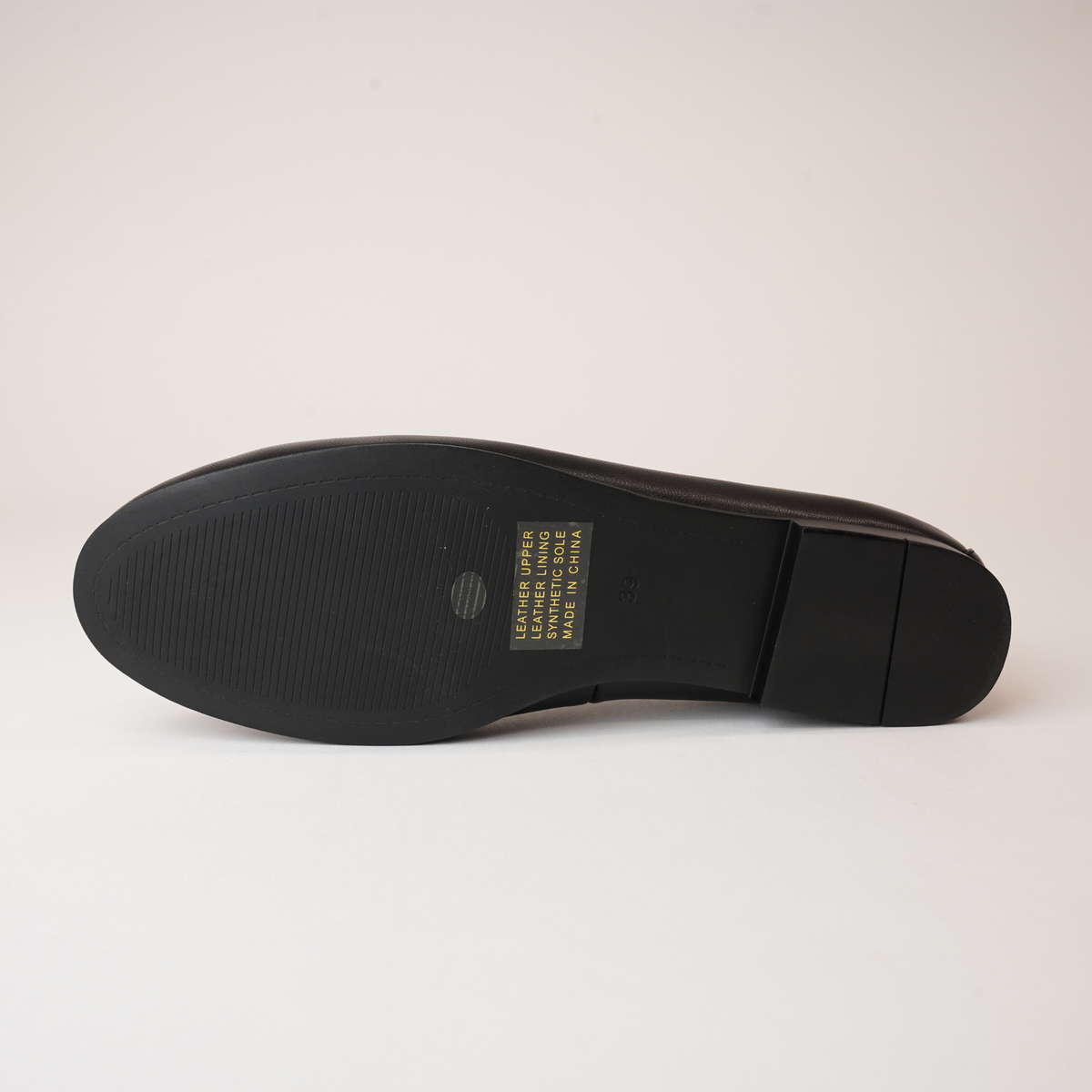 Picture Black Leather Ballet Flats - WITH GRACE | Shouz