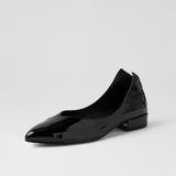 Ewa Black Patent Leather Ballet Flats - DJANGO AND JULIETTE | Shouz