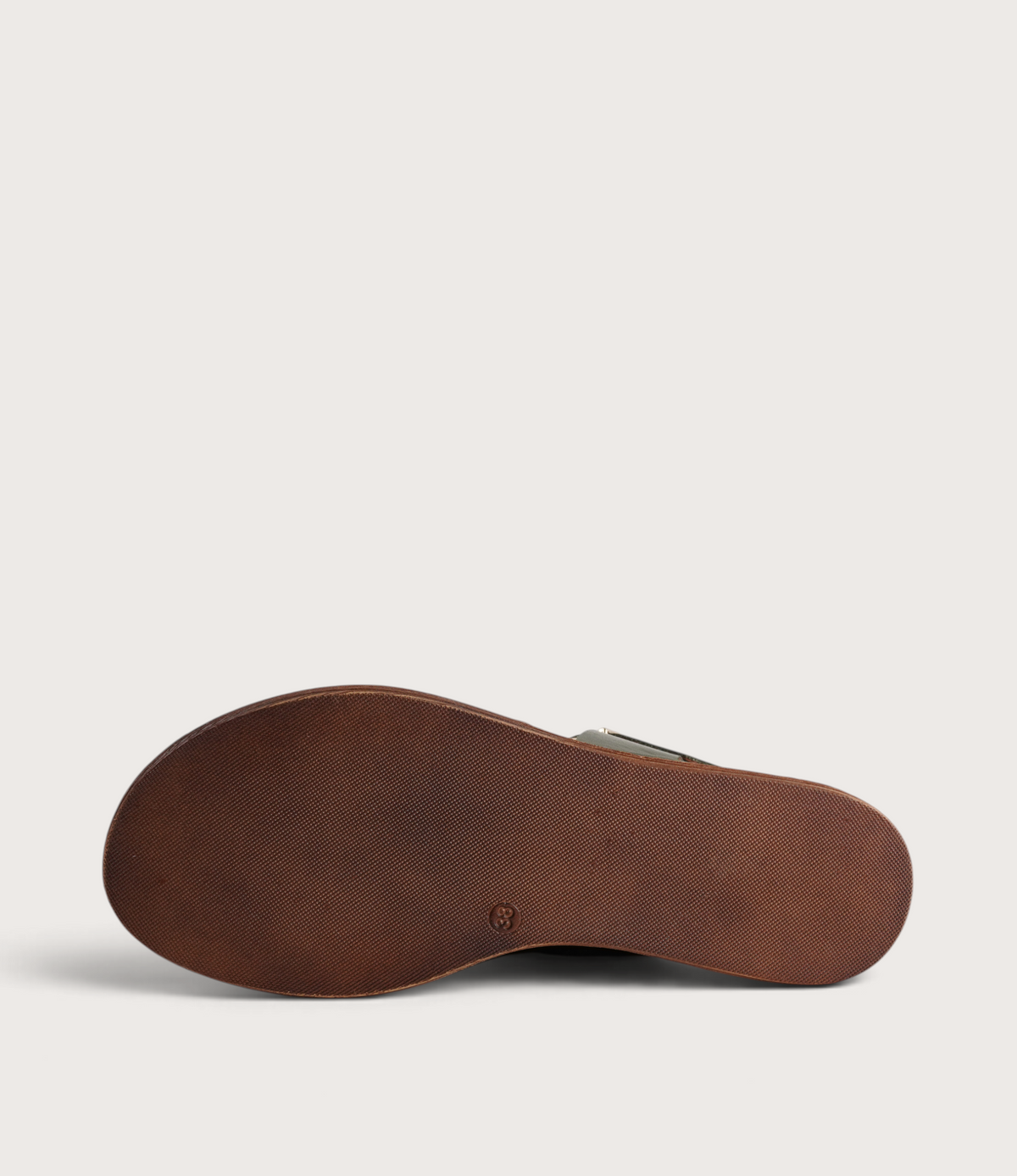 Positano Dark Olive Leather Sandals