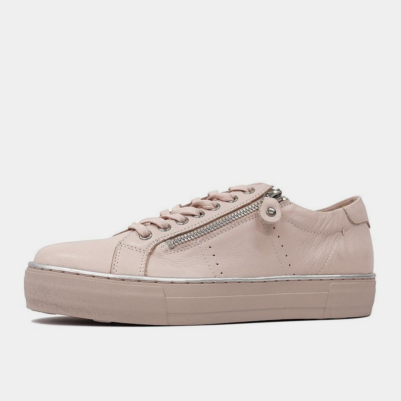 Froggy Dusty Pink Leather Sneakers