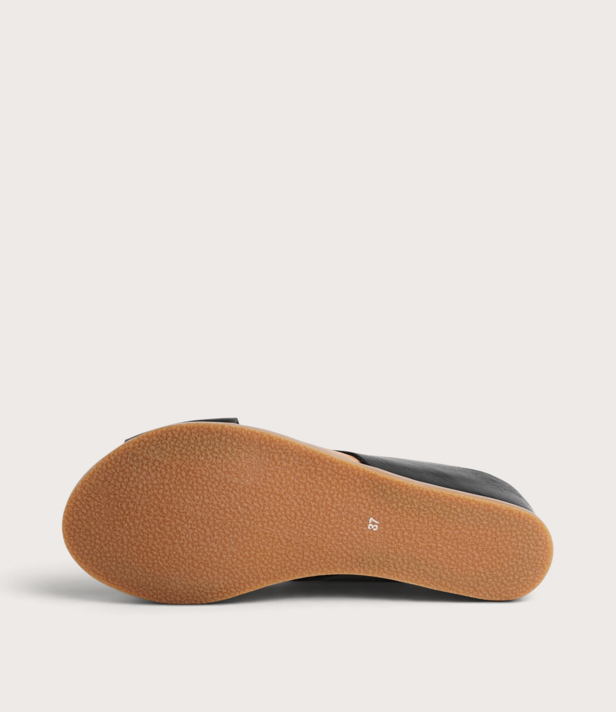 Harli Black Leather Slides