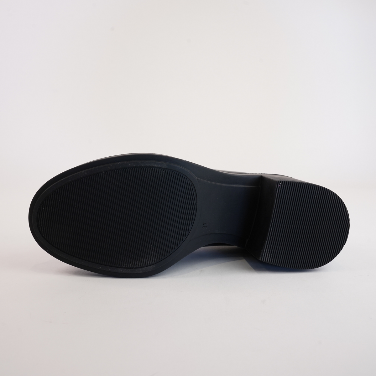 Arrigo Black Patent Leather Heeled Loafers - DJANGO AND JULIETTE | Shouz