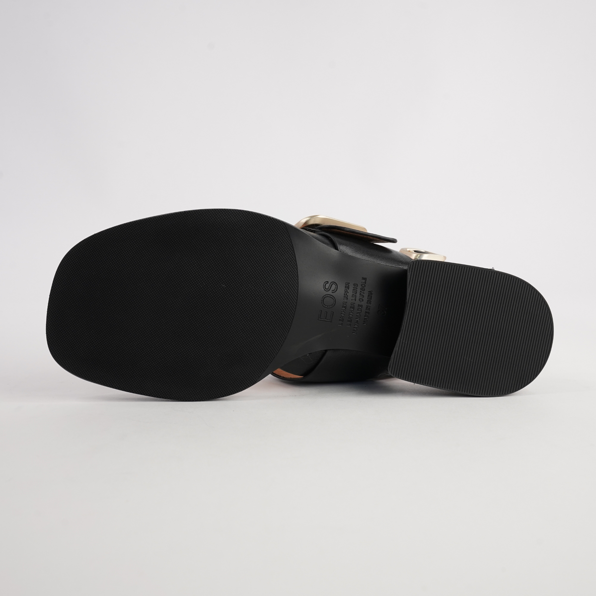 Ikam Black Leather Sandals - EOS FOOTWEAR | Shouz
