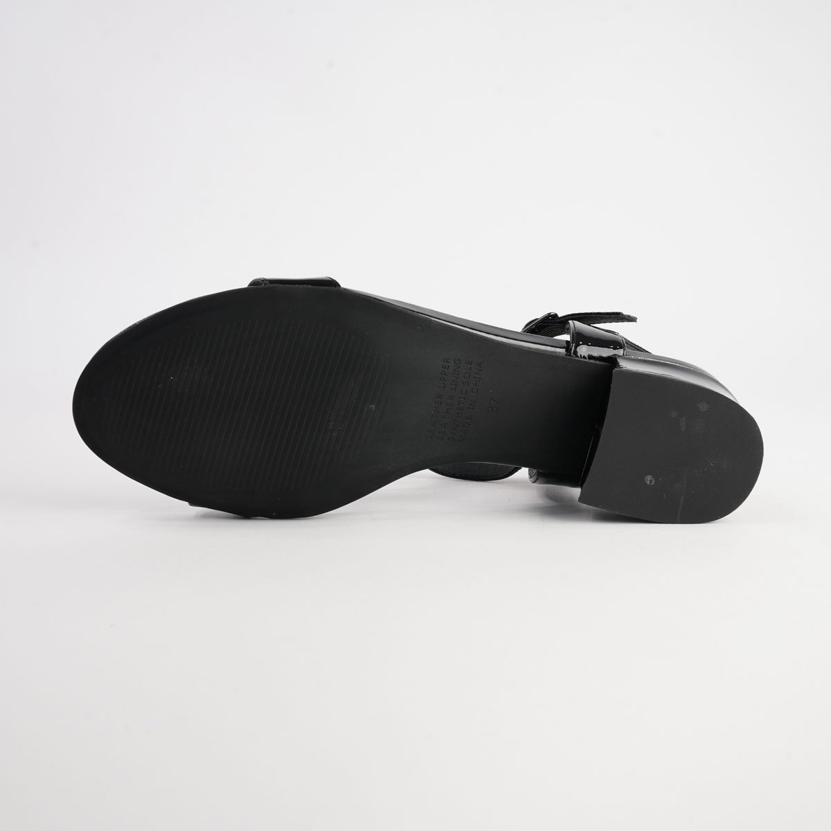 Taner Black Patent Leather Heels