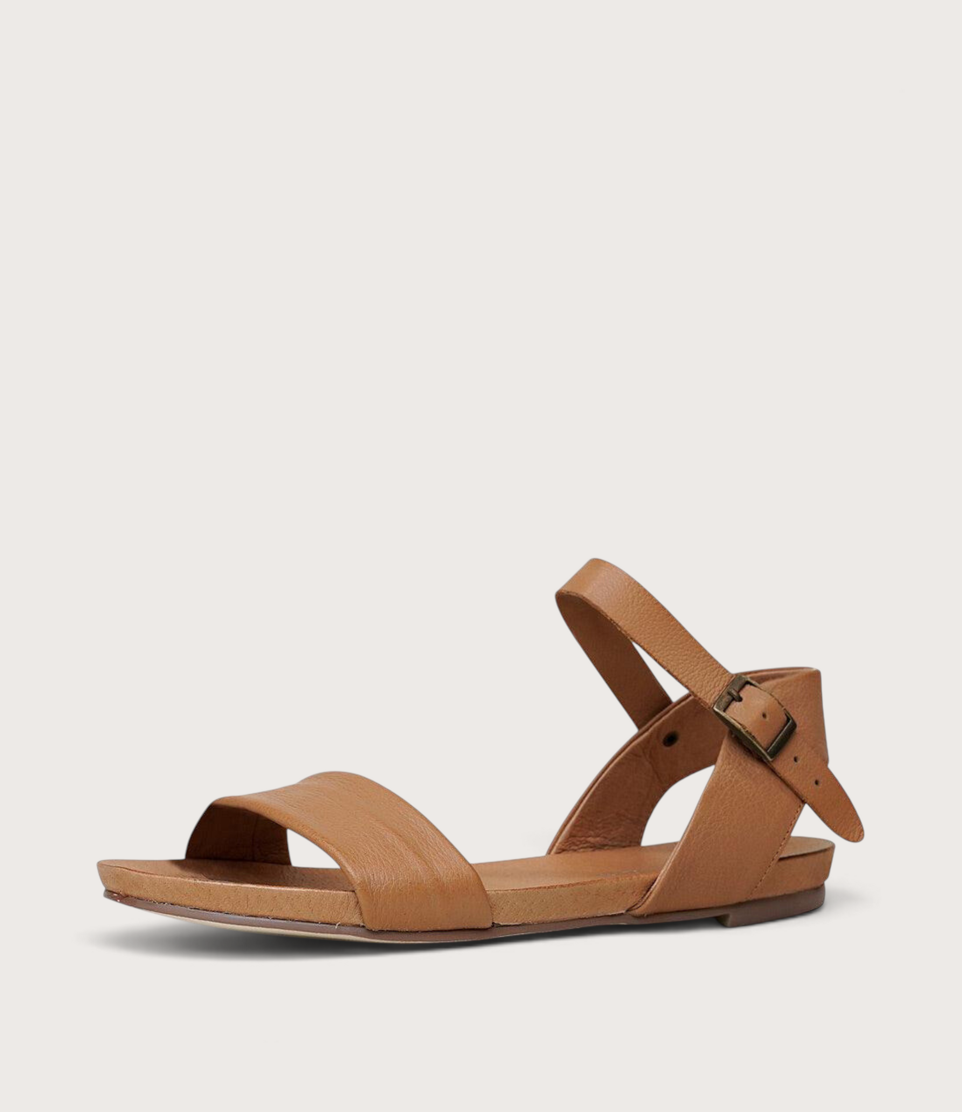 Jinnit Tan Leather Sandals