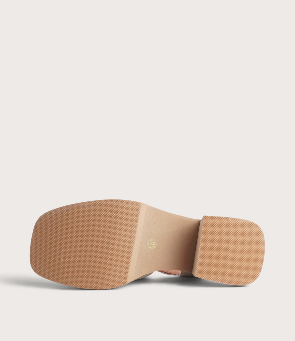 Jemi Beige And Gold Wash Leather Heels