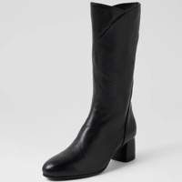 Filmore Black Leather Calf Boots - DJANGO AND JULIETTE | Shouz