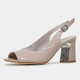 Kianna Cafe Patent Leather Heels