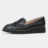 Oclem Black/ Black Leather Loafers