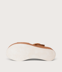 Cubbie Dark Tan Leather Sandals