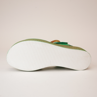 Cubbie Emerald Leather Sandals