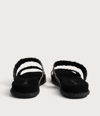 Yerba Black/ Gold Multi Slides