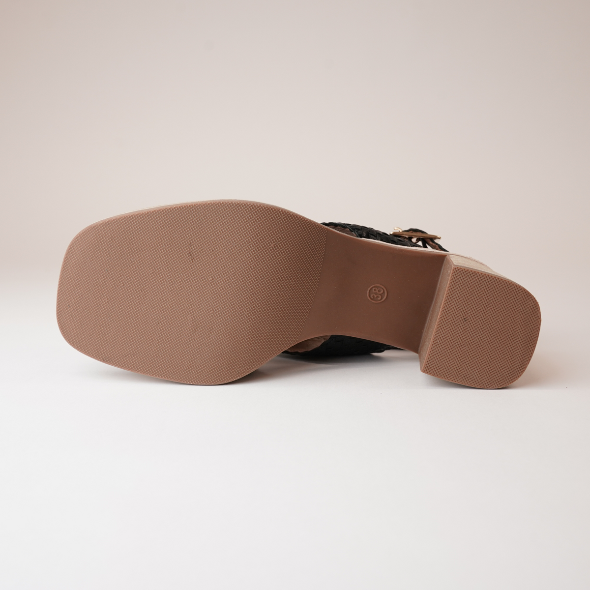 Amuse Black Leather Heels - ALFIE AND EVIE | Shouz