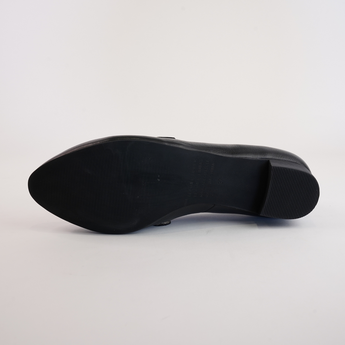 Esben Black/ Black Heel Leather Loafers - DJANGO AND JULIETTE | Shouz