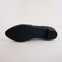 Esben Black/ Black Heel Leather Loafers