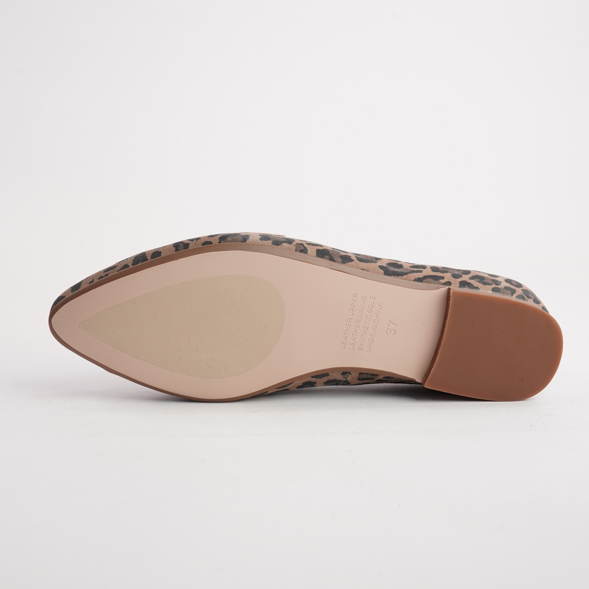 Socoros Camel Leopard Leather Loafers