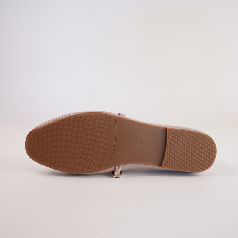 Petra Nude Patent Ballet Flats