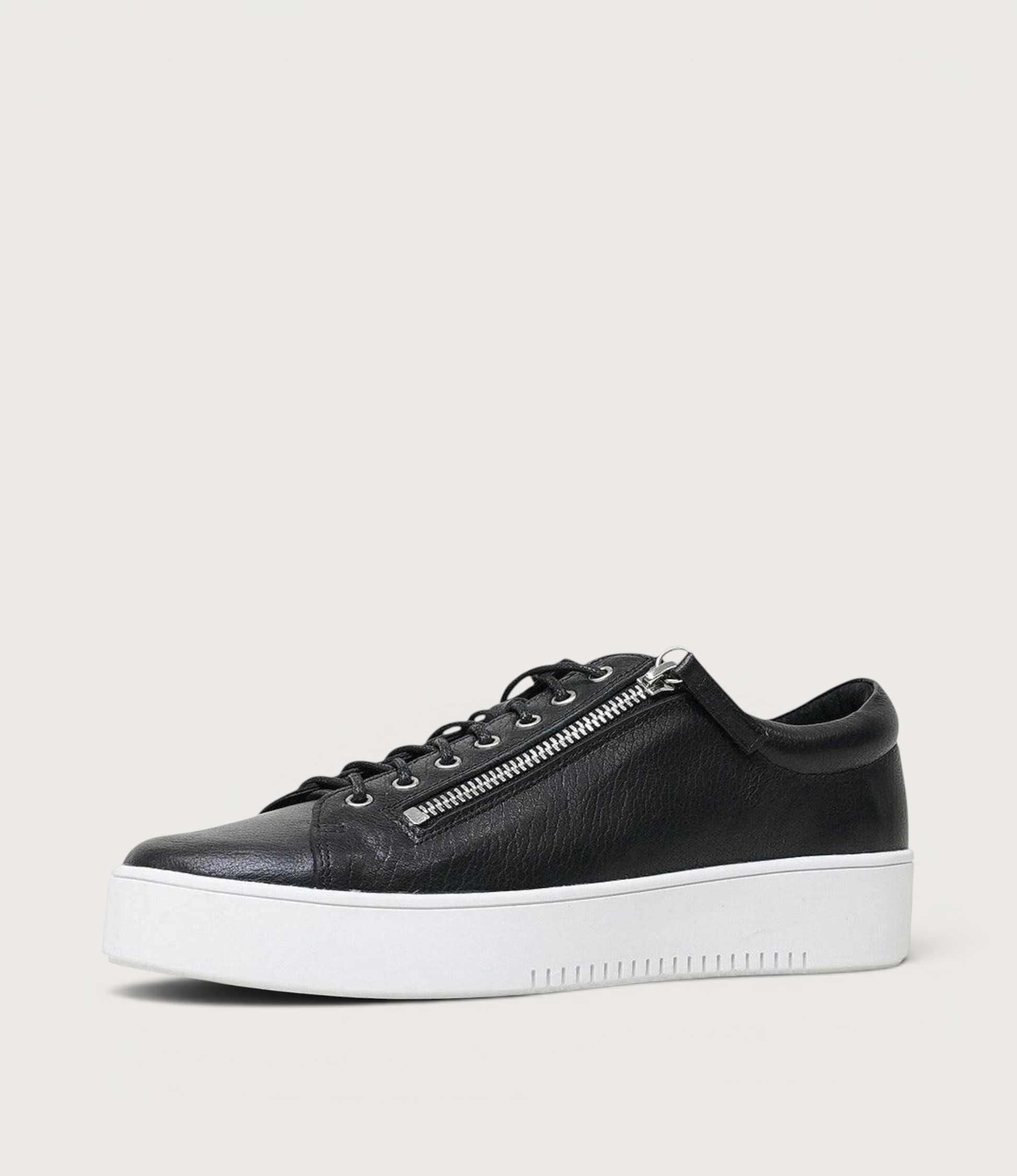 Laila Black / White Leather Sneakers