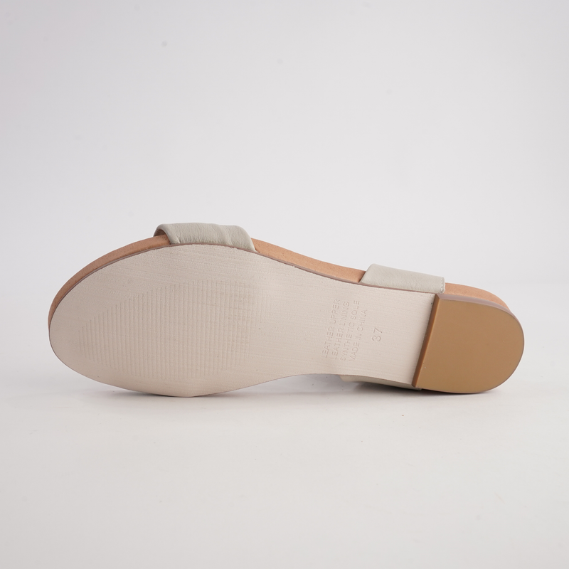 Jinnit Almond/ Tan Leather Sandals