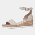 Idola Almond Leather Wedges