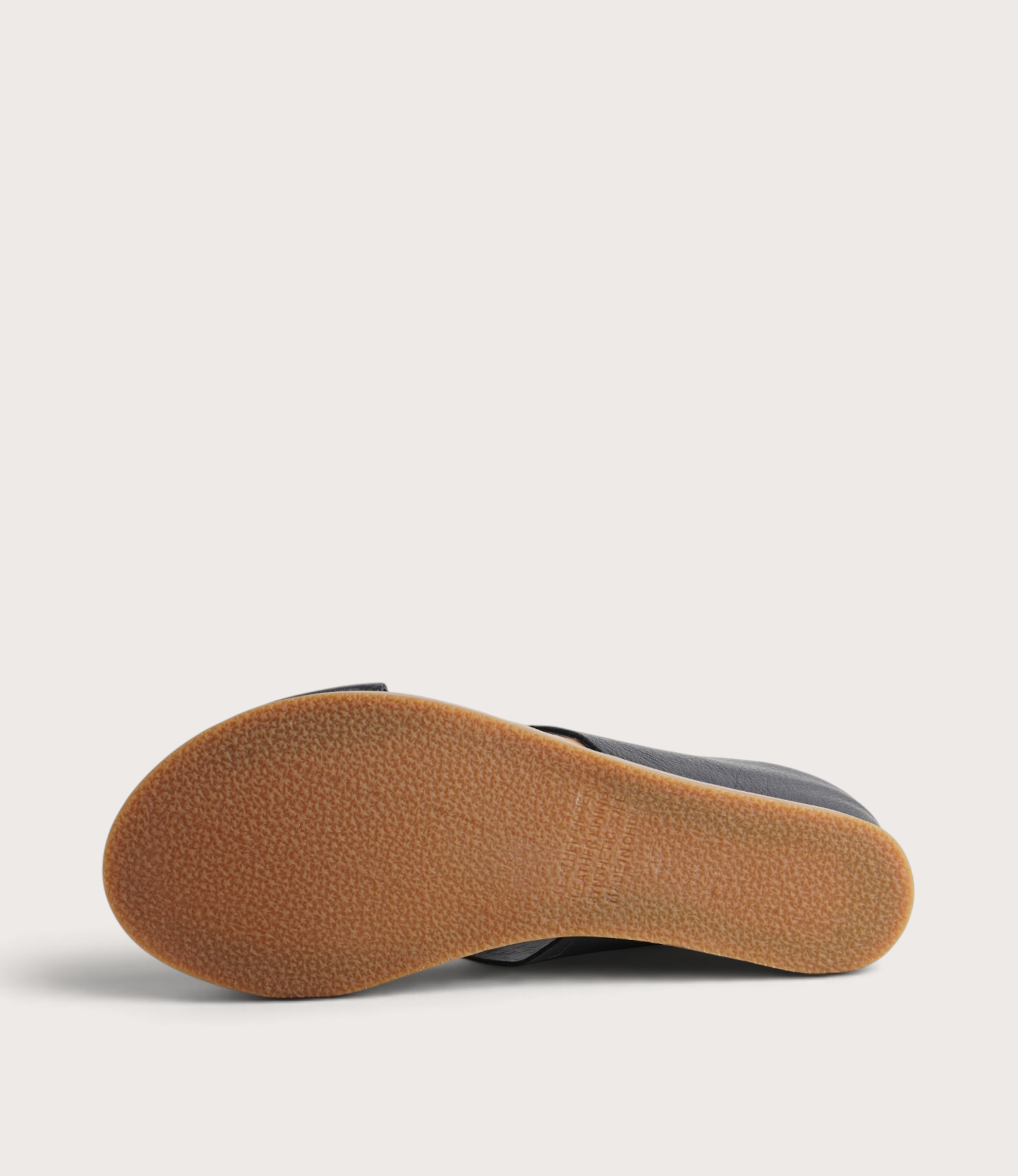 Harli Navy Leather Slides