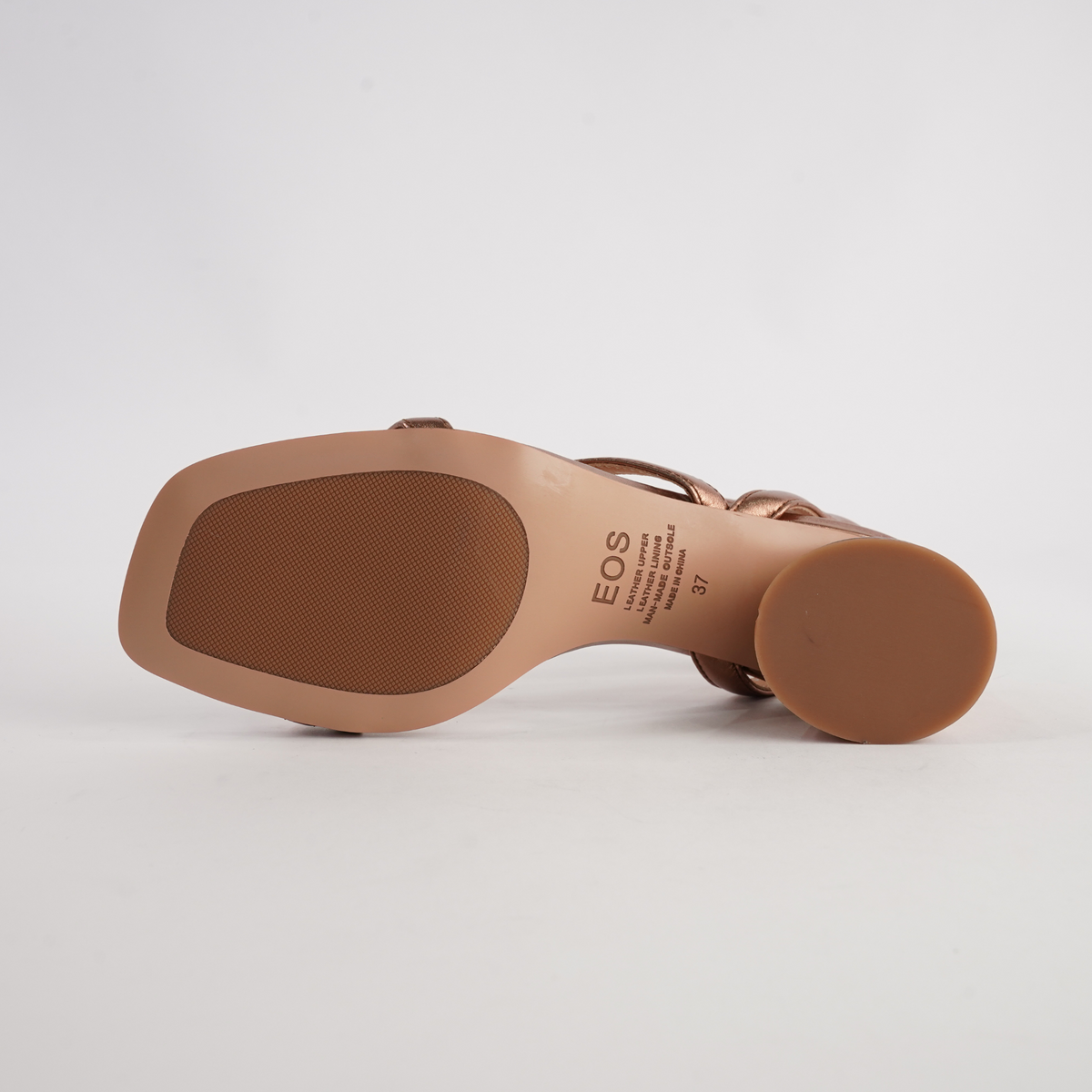 Petricia Copper Leather Heels - EOS FOOTWEAR | Shouz