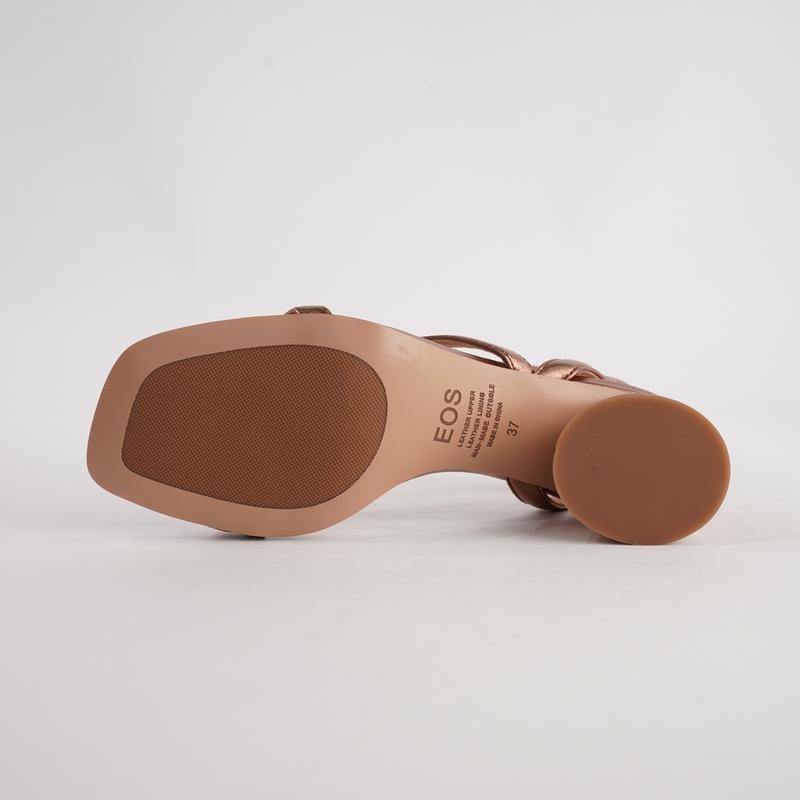 Petricia Copper Leather Heels