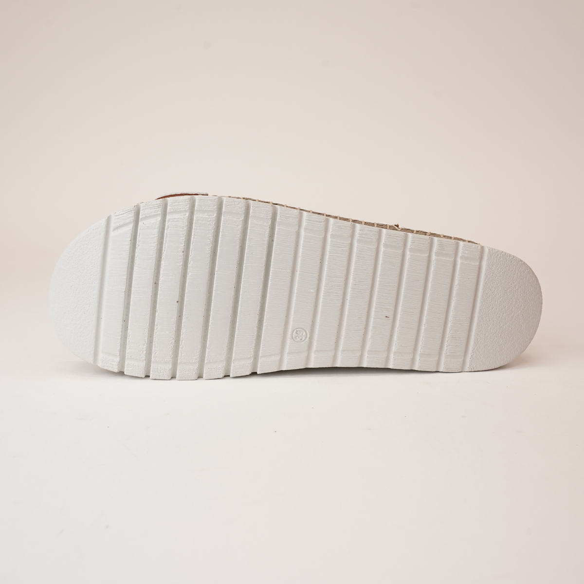 Oasis White Leather Slides - SALA | Shouz