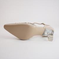 Krama Latte Leather Heels