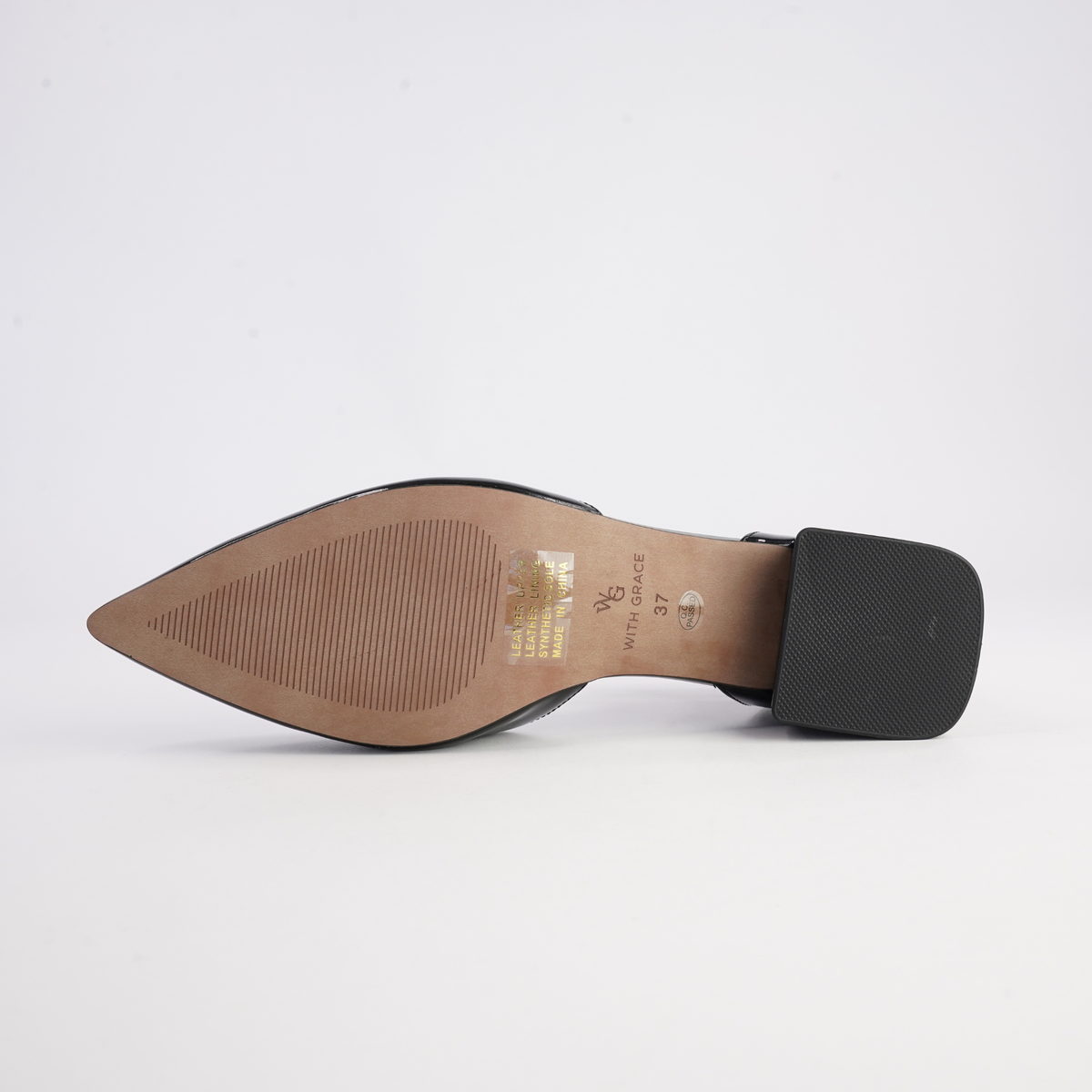 Munich Black Patent Leather Flats - WITH GRACE | Shouz