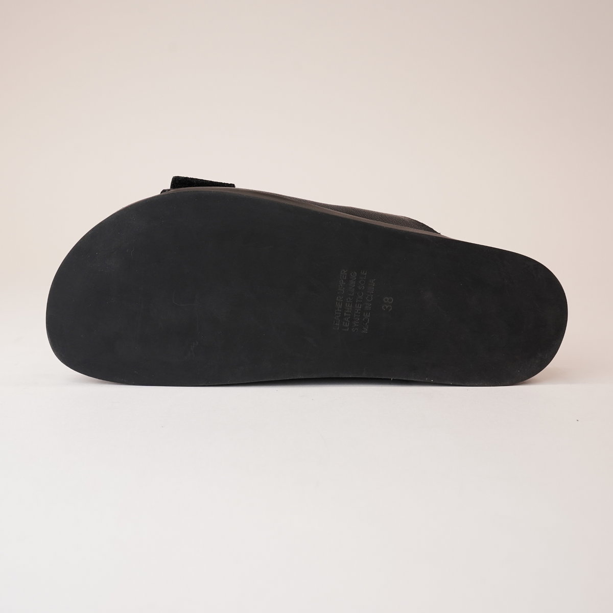 Redding Black Leather Slides - TOP END | Shouz