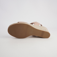 Pivey Coffee/ Natural Rope Espadrille Wedges