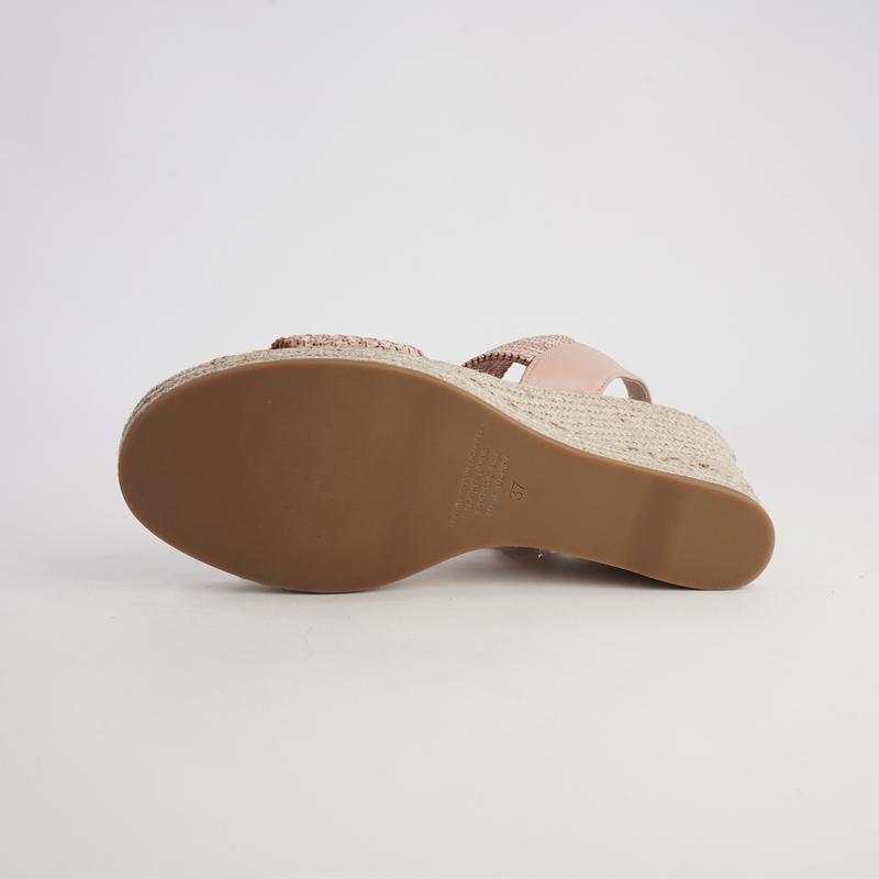 Pivey Coffee/ Natural Rope Espadrille Wedges
