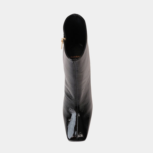 372007 Black Patent High Heel Boots
