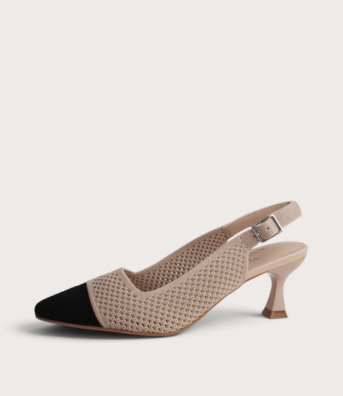 Audrey Black/ Nude Heels