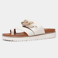 Cai White Sandals