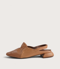 Valora Tan Leather Flats